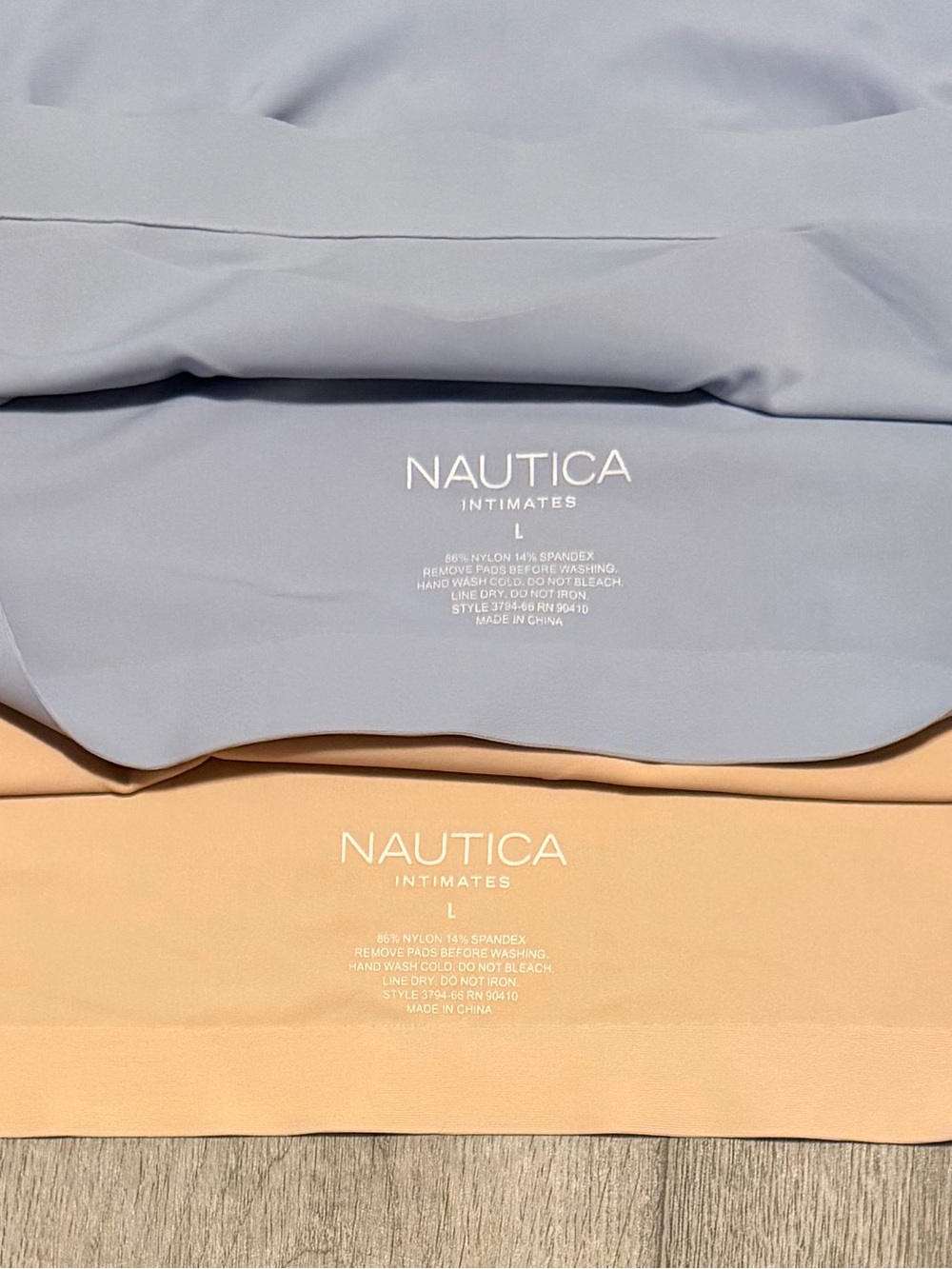 Lot of 2 Nautica Size Large Seamless Bralette Wireless Lounge Comfort Bra - Picture 6 of 6